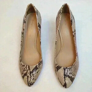 Antonio Melani Leather Reptile Prints 10 M Heels